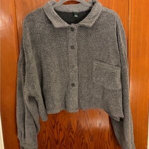 Wild Fable Charcoal Teddy Jacket